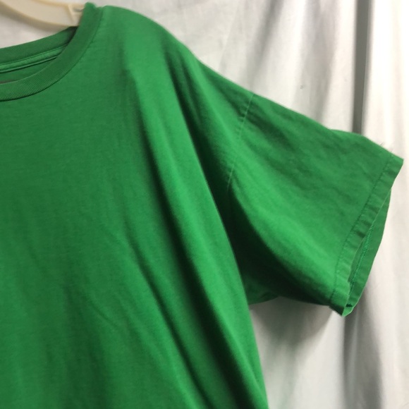 Mens 2XL green work shirt yard work garage tee - Picture 3 of 7